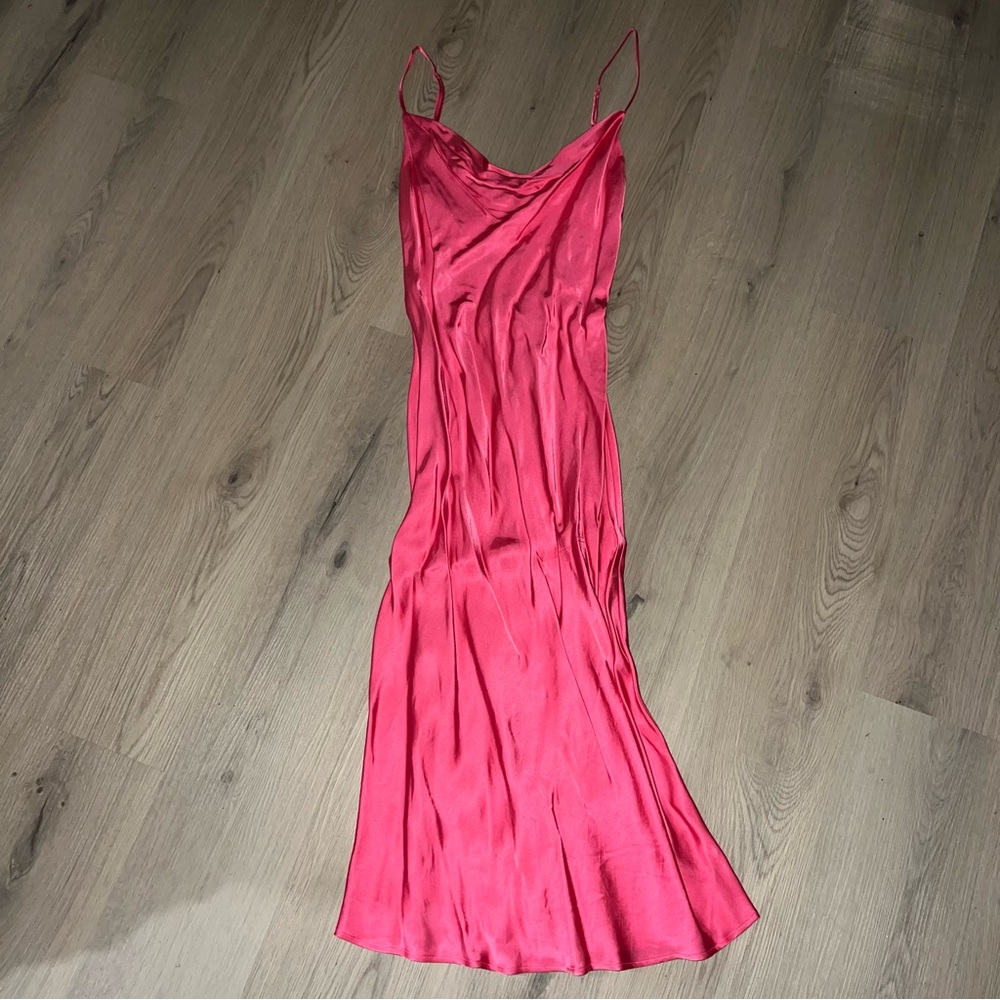 Zara Pink Midi Dress Size S